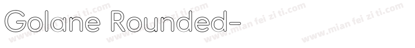 Golane Rounded字体转换